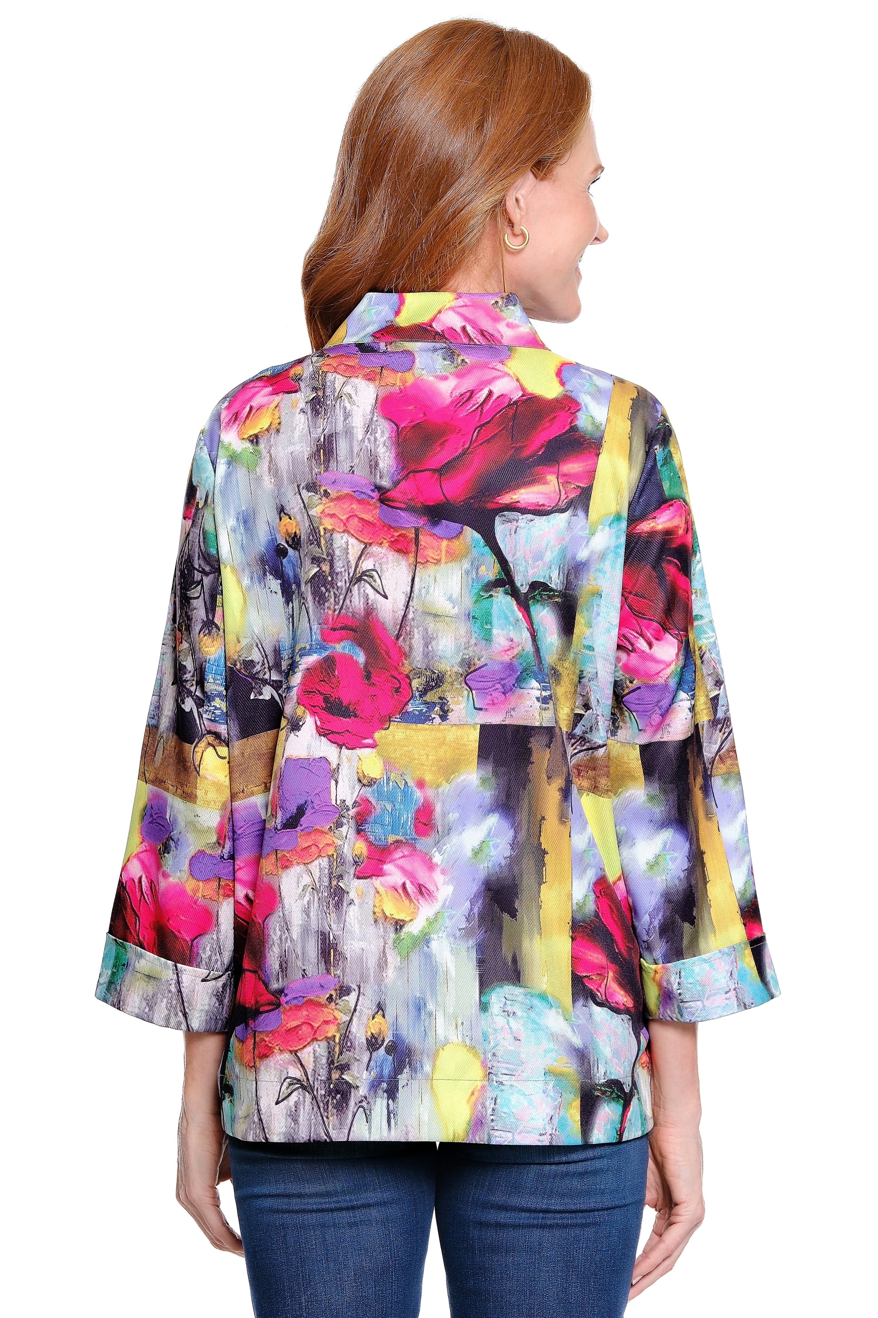 Stand Collar Jacket - Multi