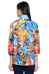 Printed Woven Jacket - Women's - Abstract Multi