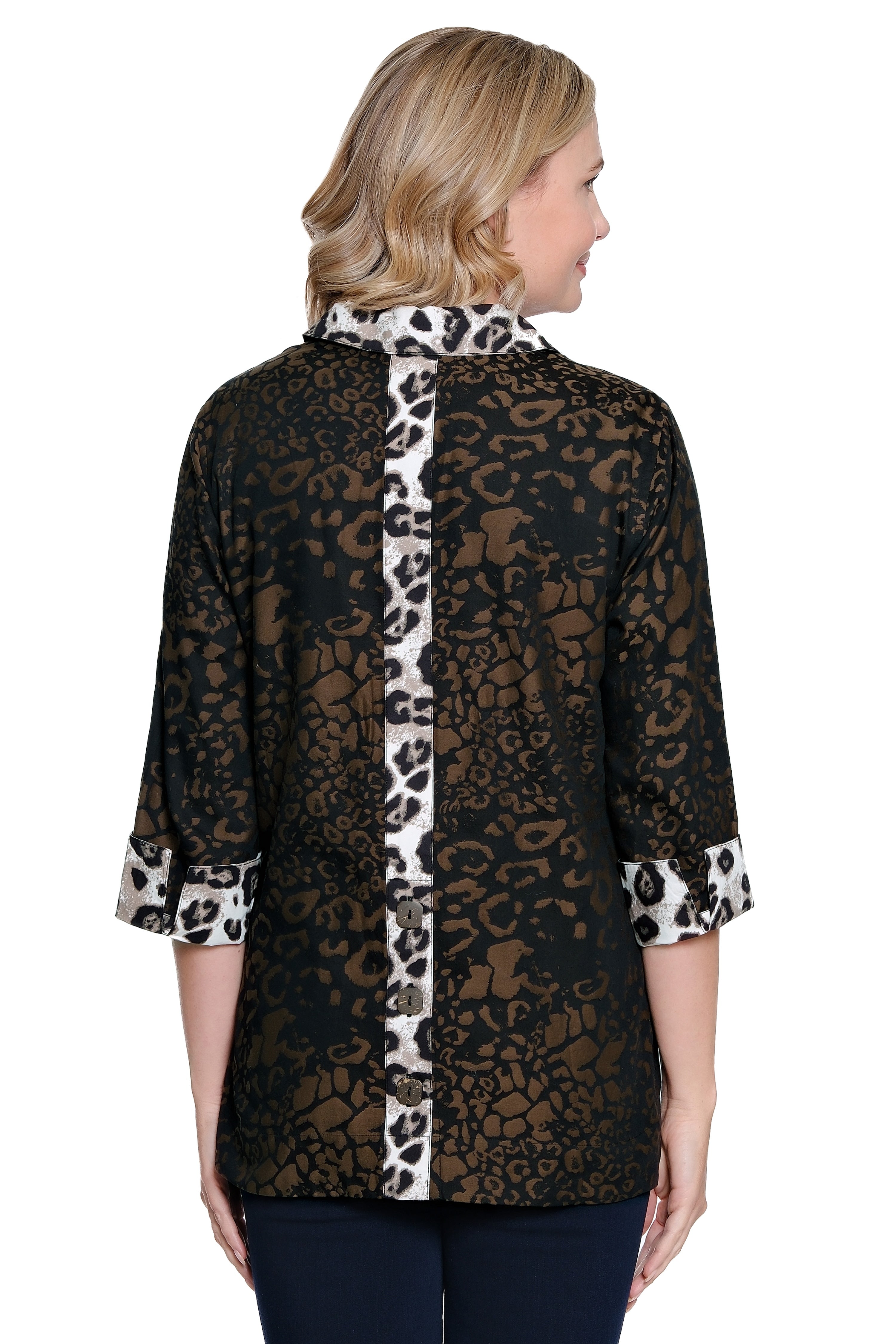 Woven Jacquard Tunic - Multi Animal Print