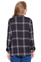 Reversible Woven Jacket - Petite - Abstract Multi