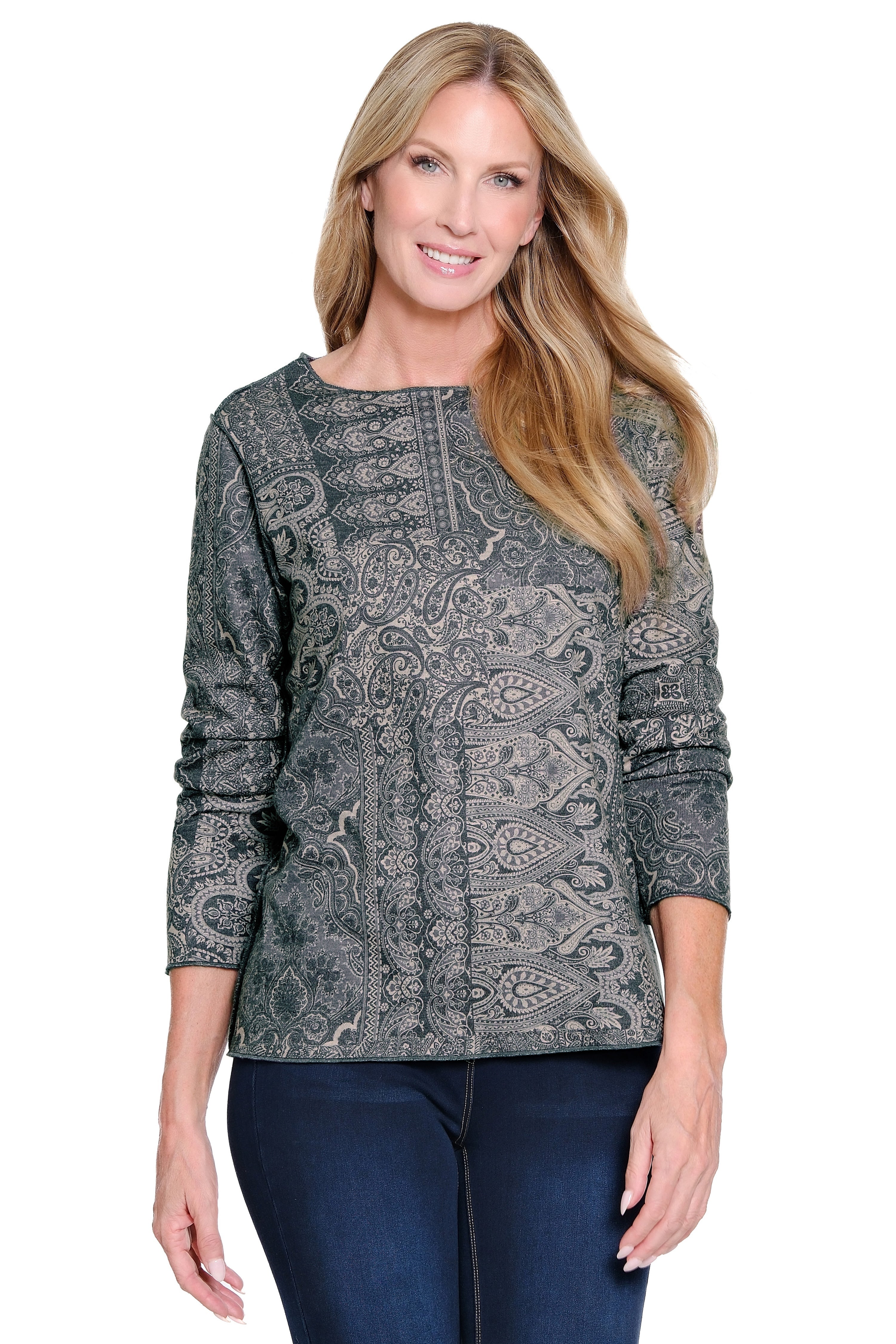 Reversible Print Tunic - Petite - Multi