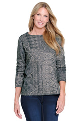 Reversible Print Tunic - Petite - Multi