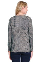 Reversible Print Tunic - Petite - Multi