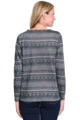 Reversible Print Tunic - Petite - Multi