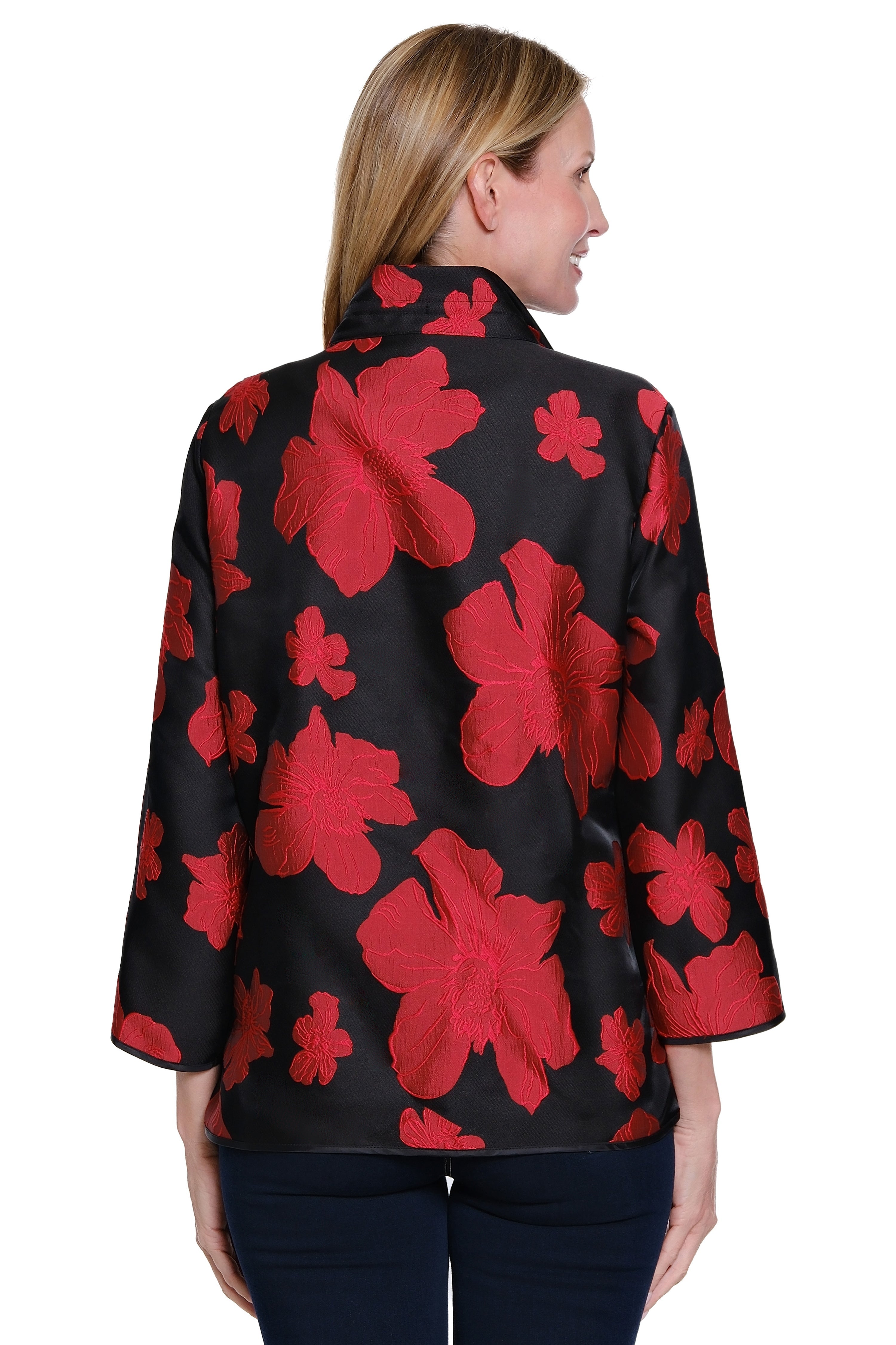 Woven Jacquard Jacket - Floral Multi