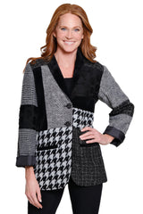 Mixed Media Jacket - Petite - Multi