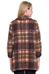Print Boucle Jacket - Petite - Plaid Multi