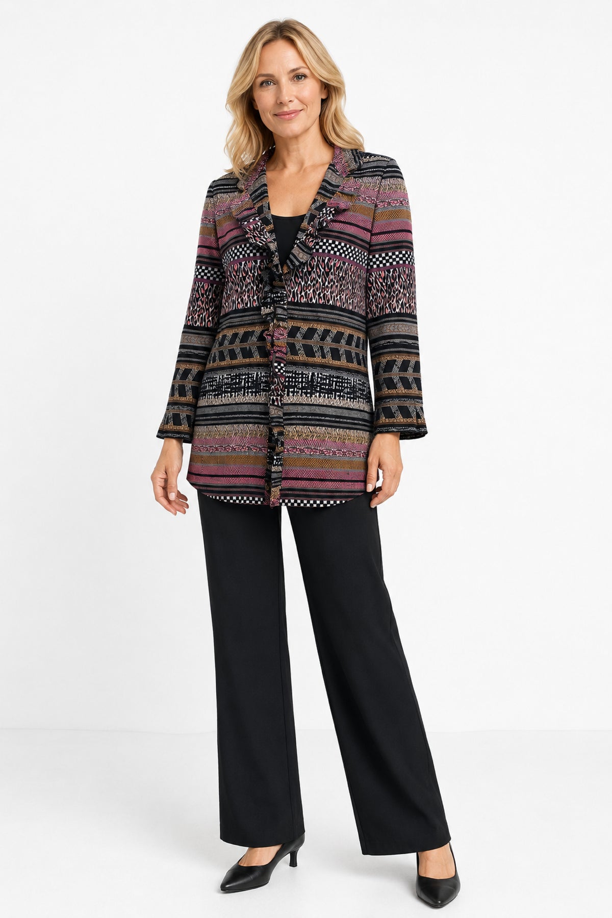 Black Flare Leg Pant - Missy