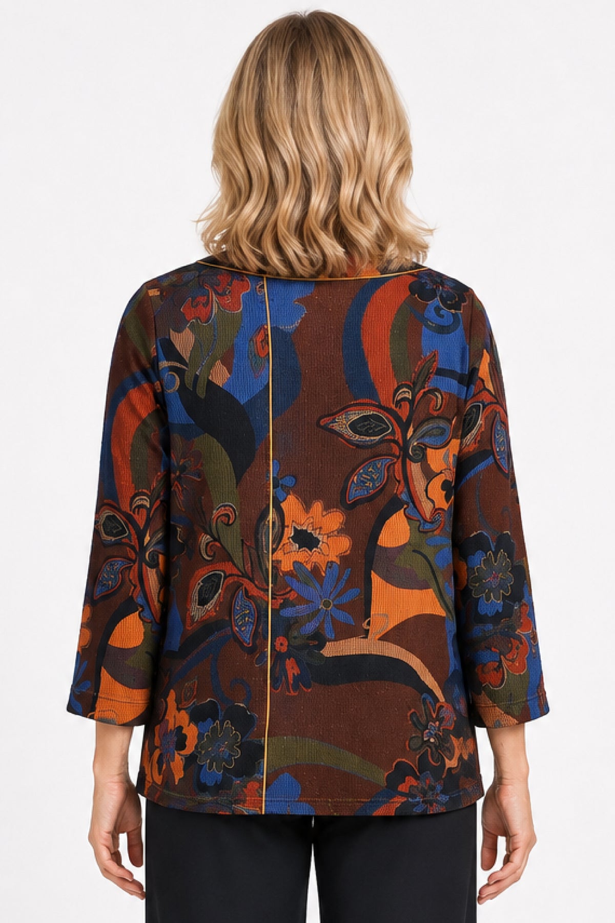 Floral Multi Printed Popover Tunic - Missy