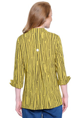 Print Crinkle Tunic - Petite - Citron
