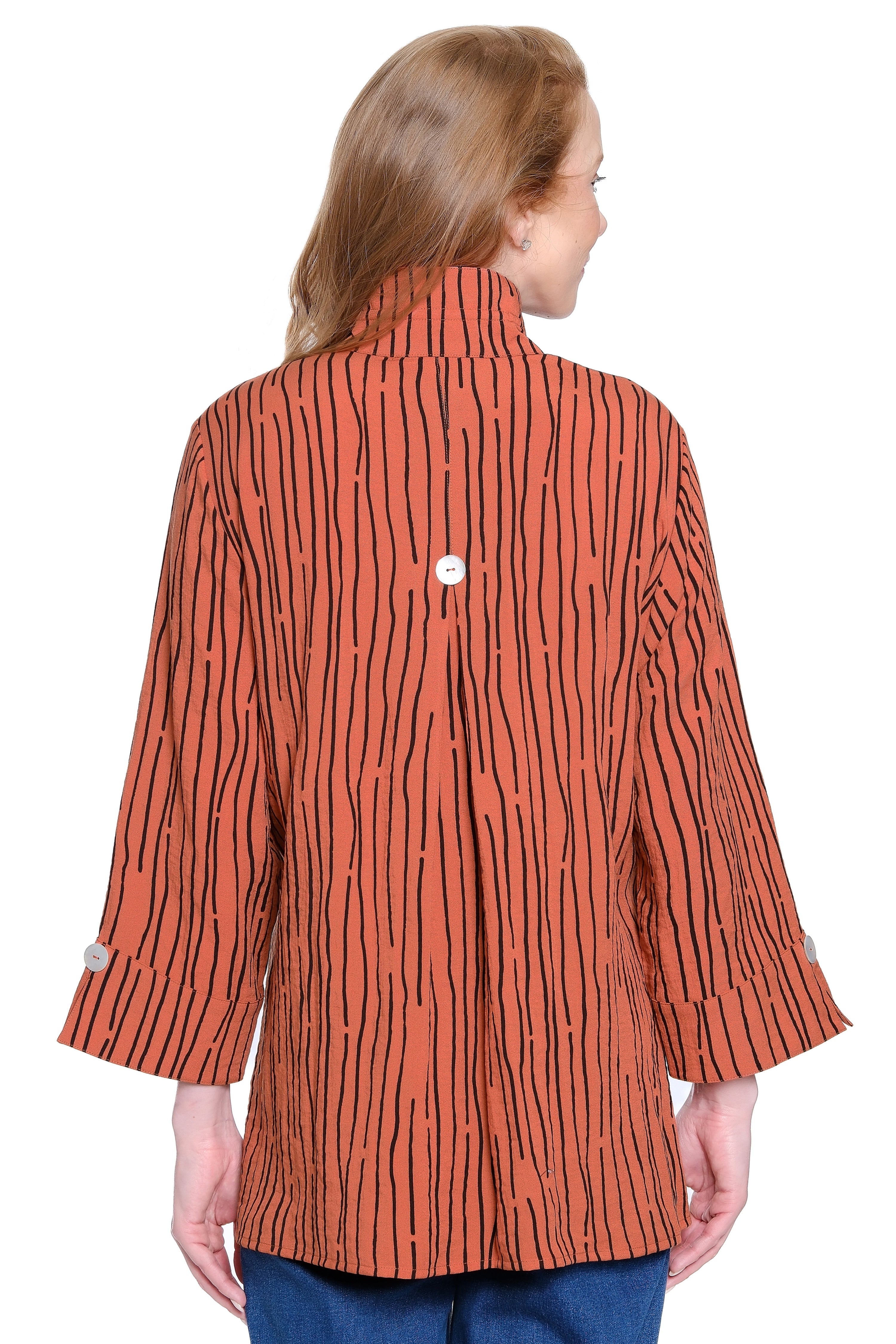 Print Crinkle Tunic - Spice