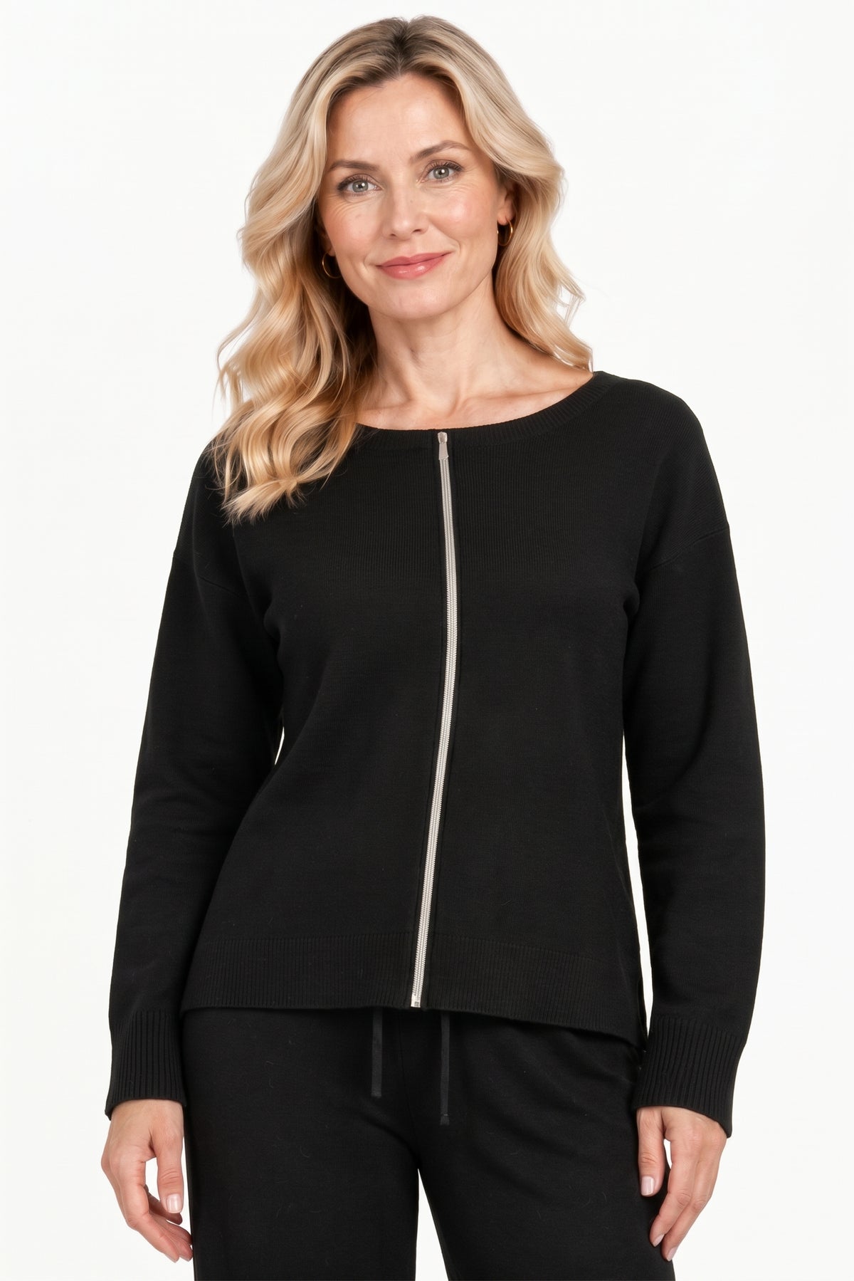 Black Dazzle Tape Sweater
