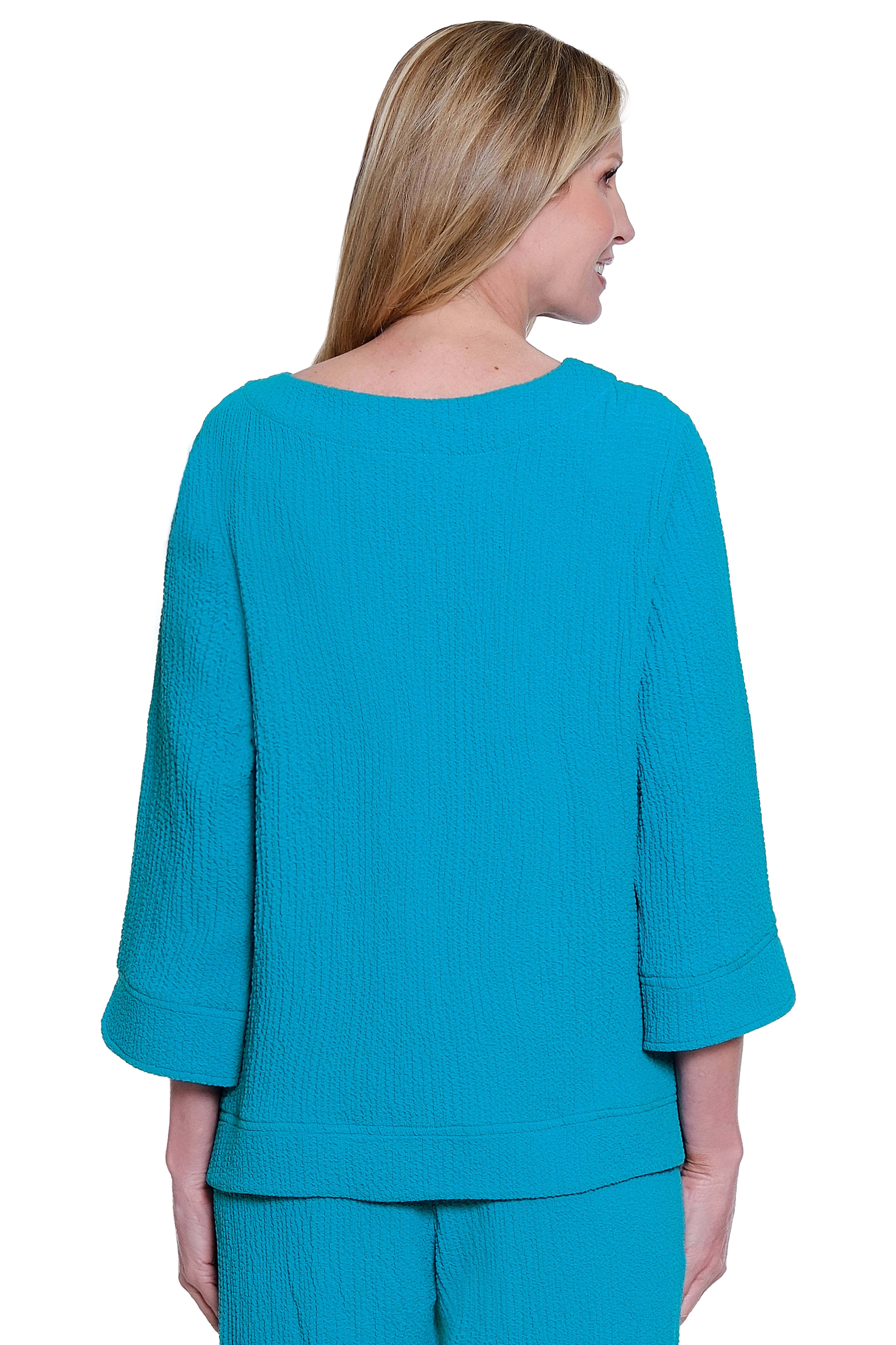 Woven Pop-Over Top - Peacock - view 2