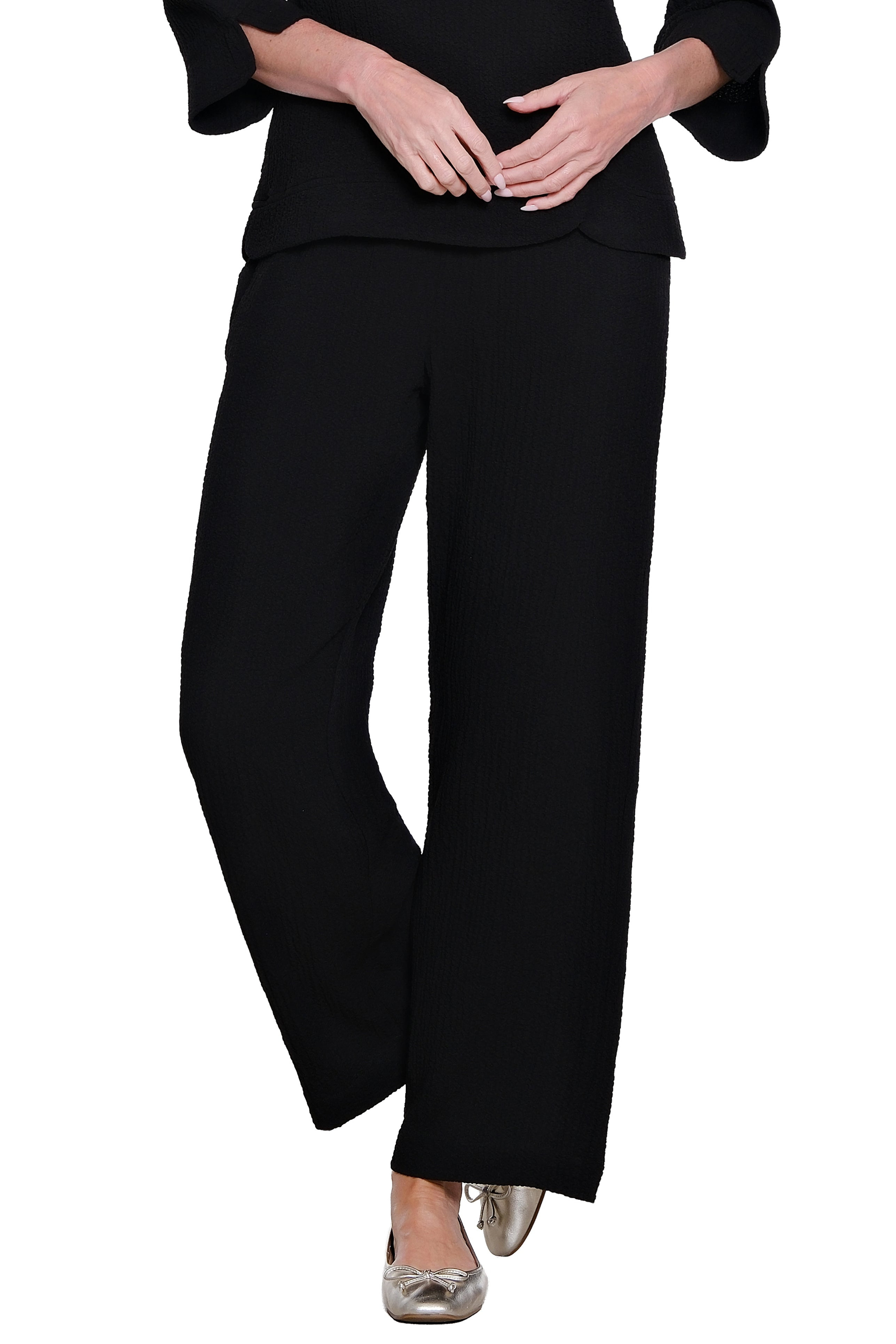 Woven Pull-On Pant - Black