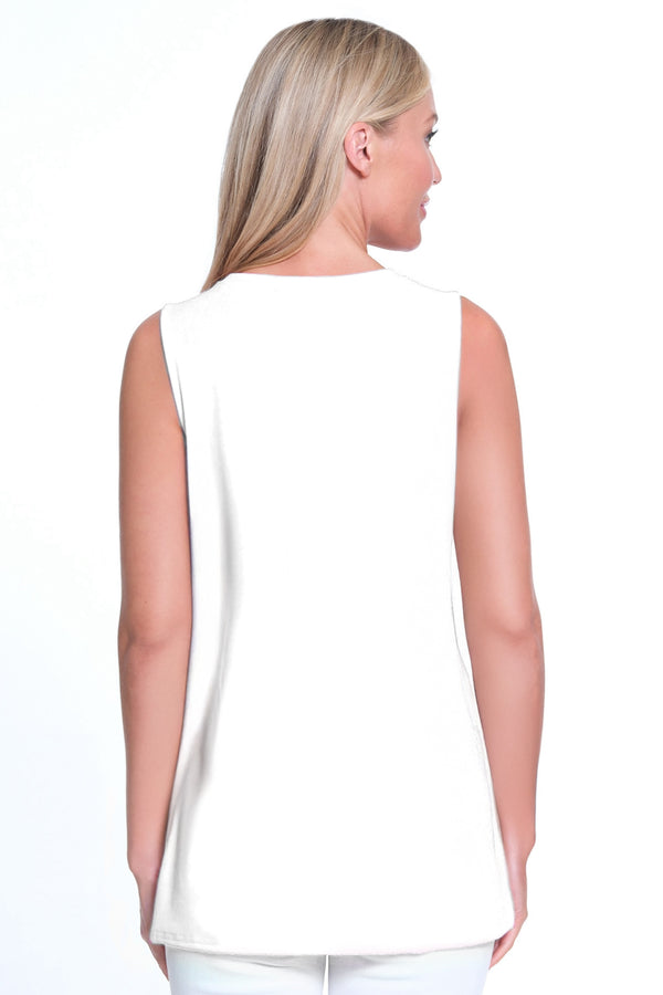 Knit Tank Top - White