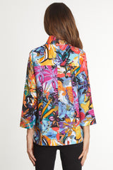 Printed Woven Jacket - Petite - Abstract Multi