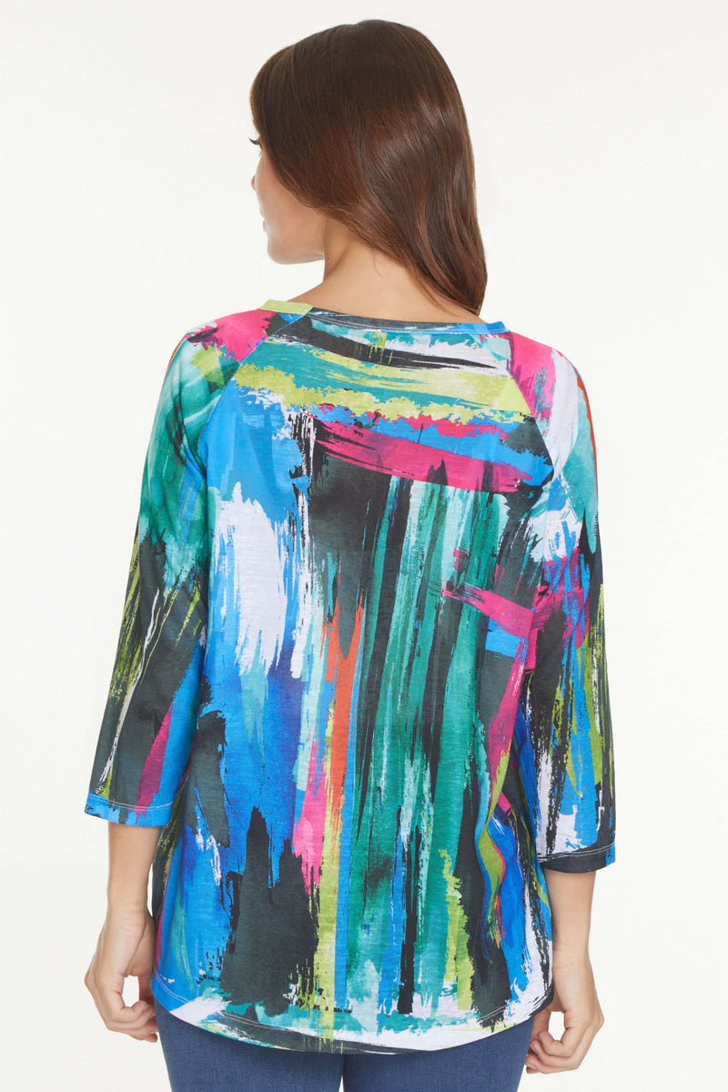 Print Pullover Tunic - Multi