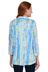 Print Tunic & Tank Set - Petite - Green Print