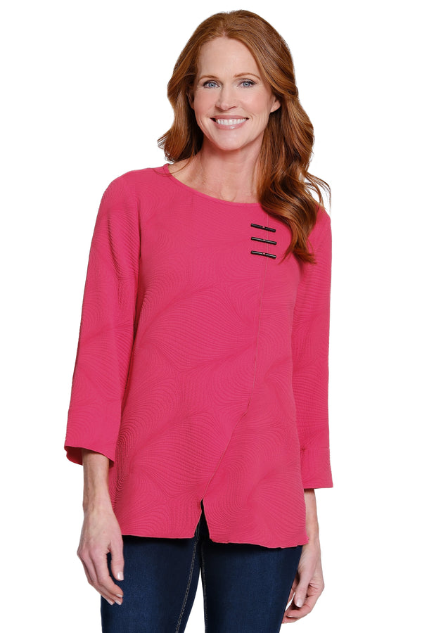 Knit Popover Tunic - Petite - Watermelon
