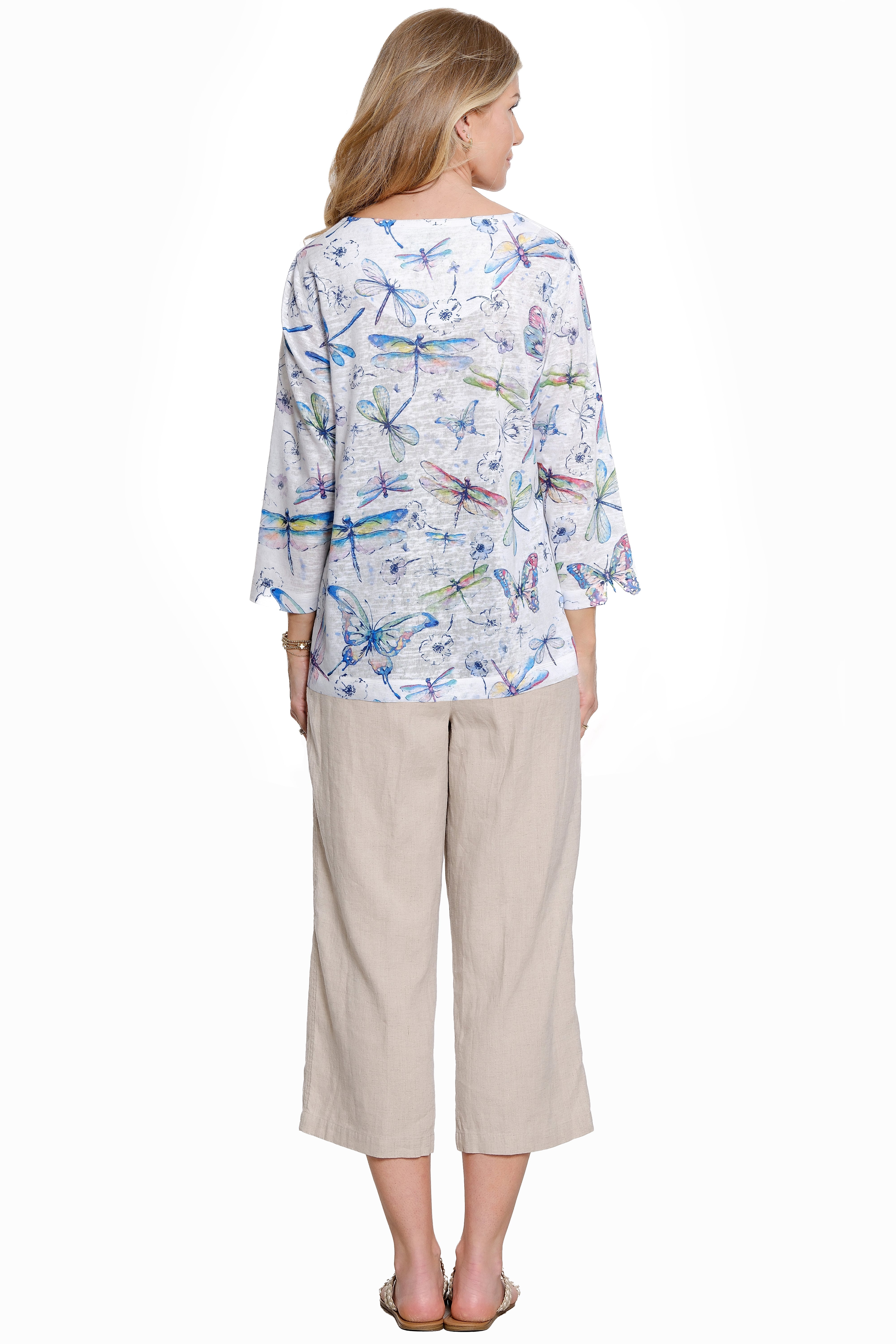 Woven Pull-On Wide Leg Pant - Khaki