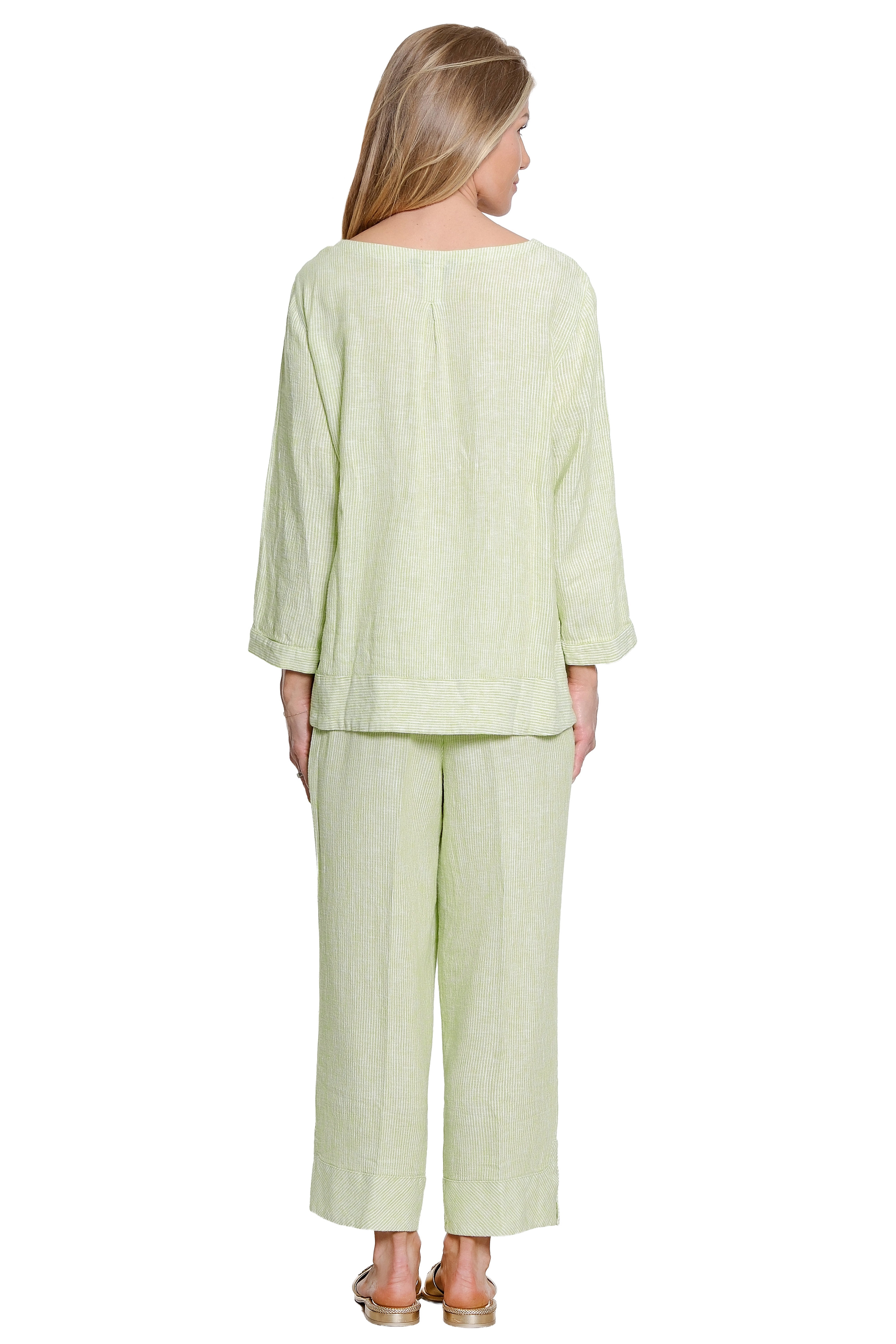 Woven Yarn-Dyed Pull-On Drawstring Pant - Stripe