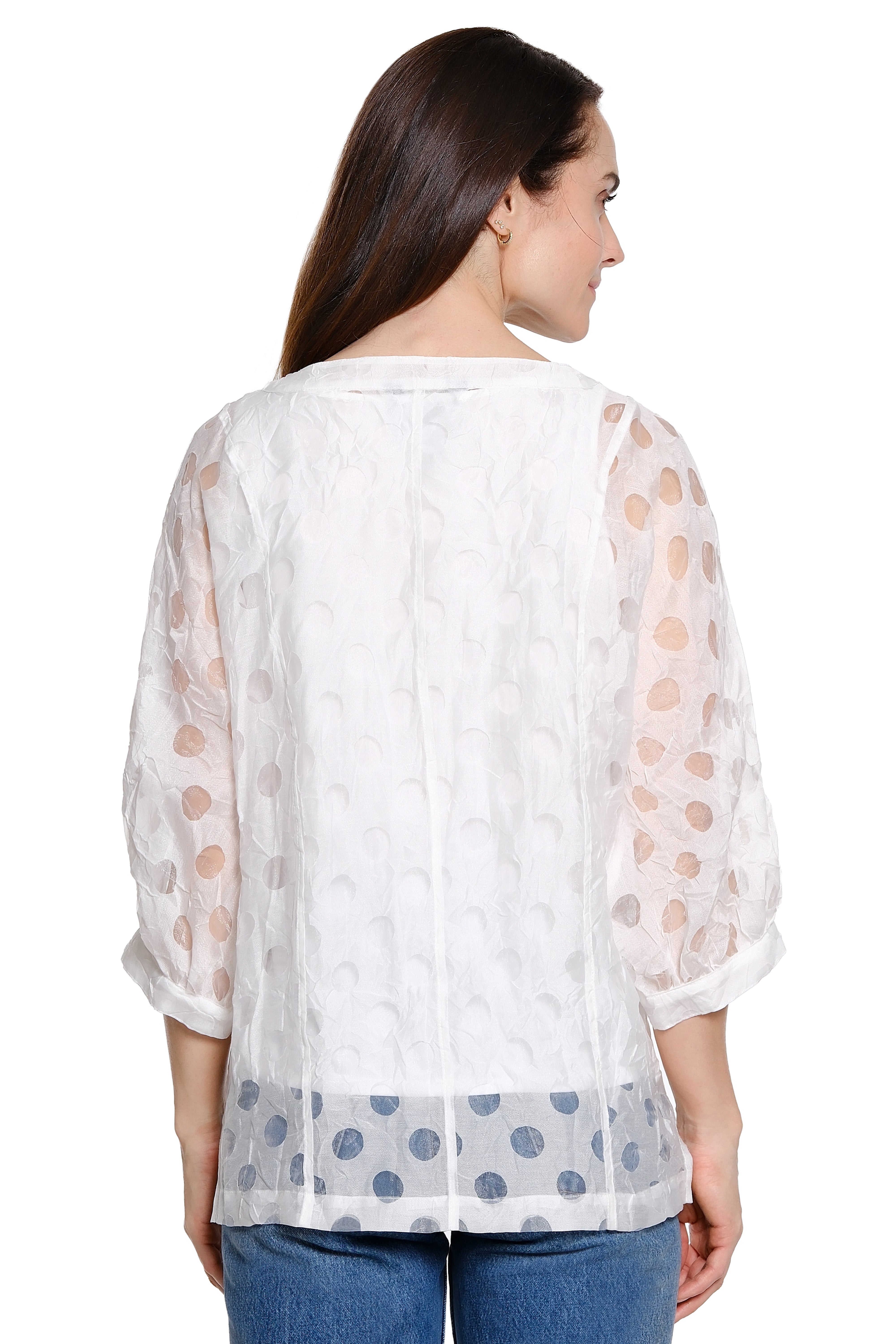 Woven Pop-Over with Cami - Petite - White