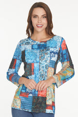 Printed Knit Tunic - Women's - Patch Multi