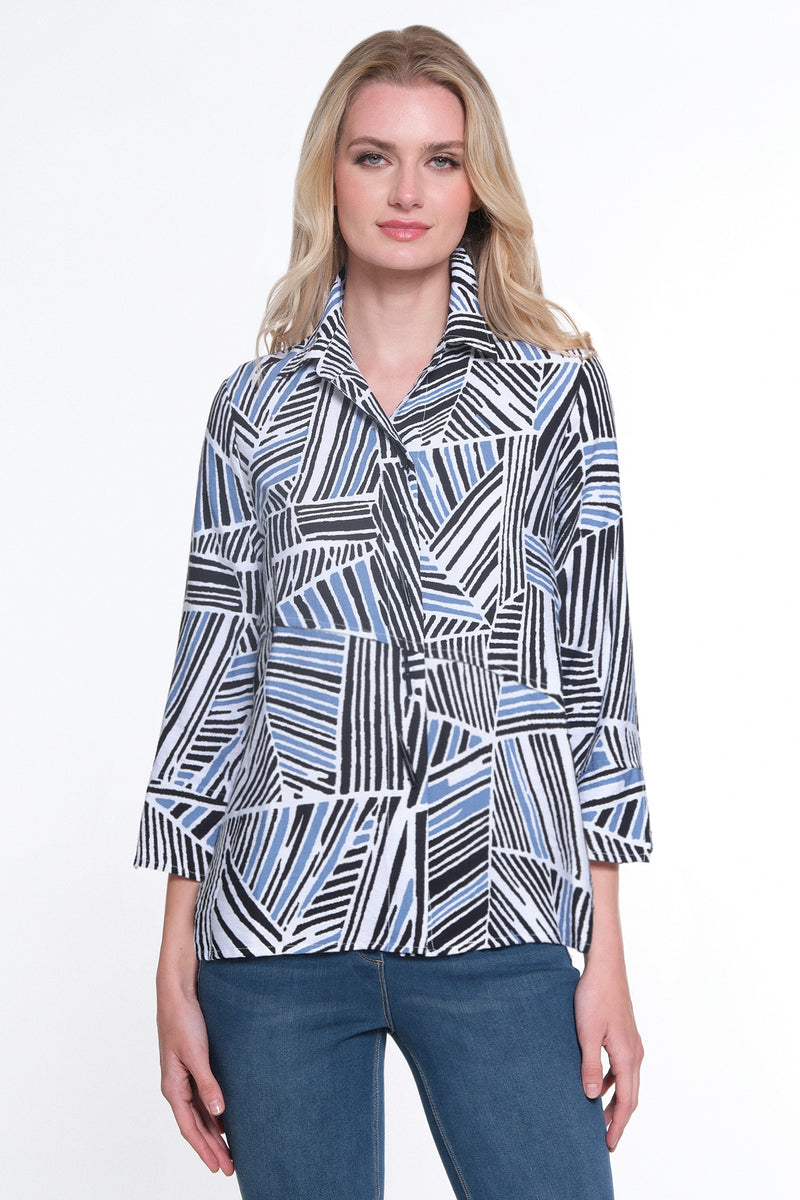 Printed Woven Tunic - Royal