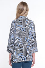 Printed Woven Tunic - Petite - Royal