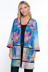 Woven Printed Kimono - Women's - Multi