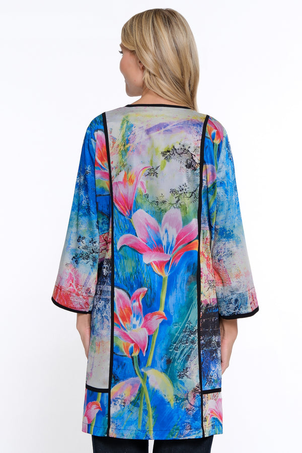 Woven Printed Kimono - Women's - Multi