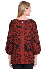 Brushed Knit Popover Tunic - Plus - Spice