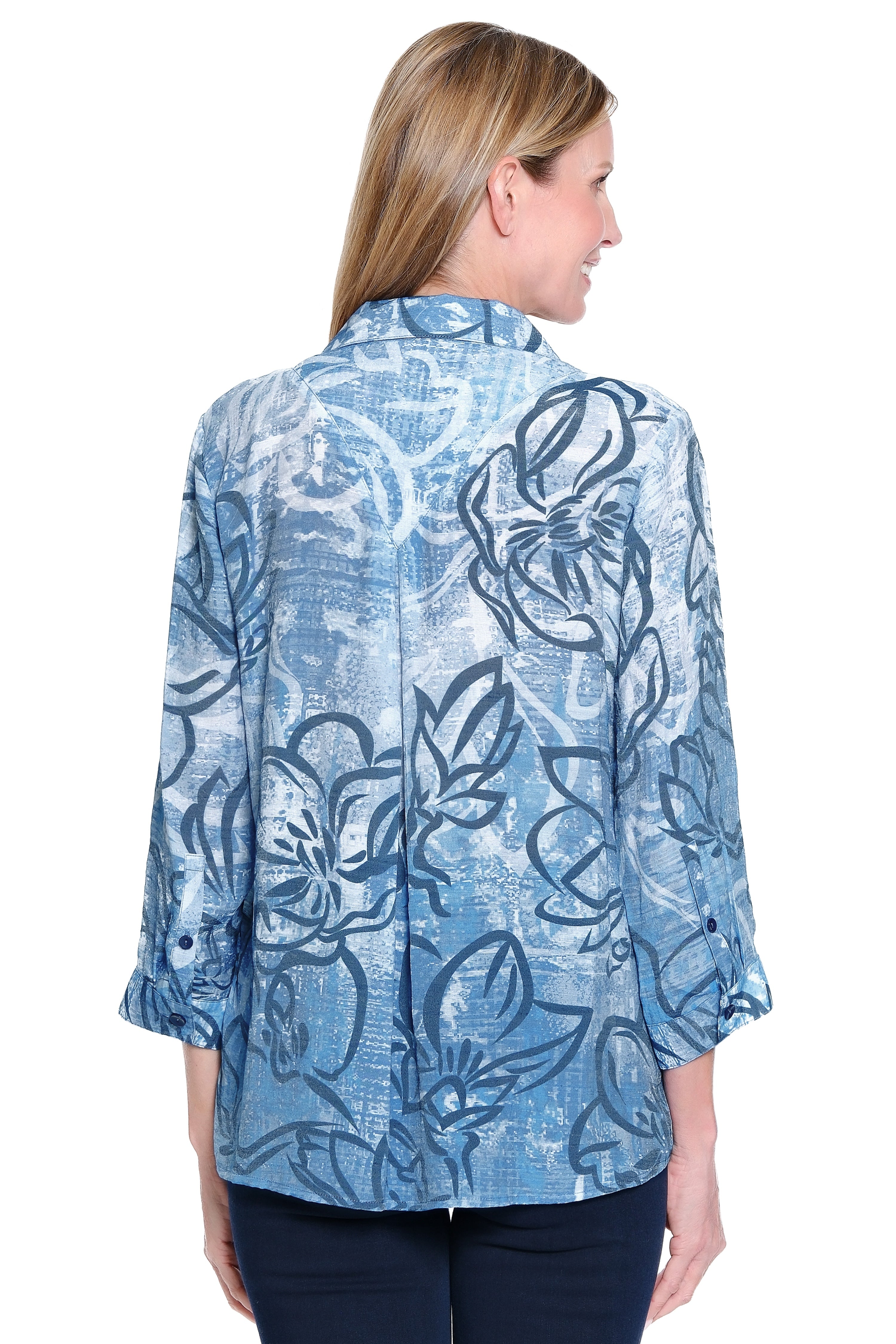 Print Woven Tunic - Floral Multi