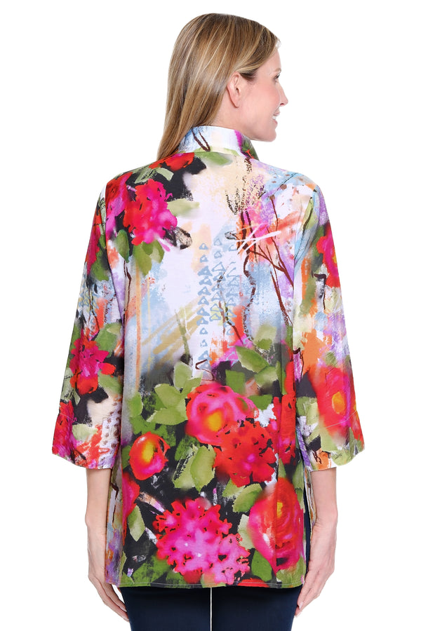 Woven Print Tunic - Petite - Floral Multi
