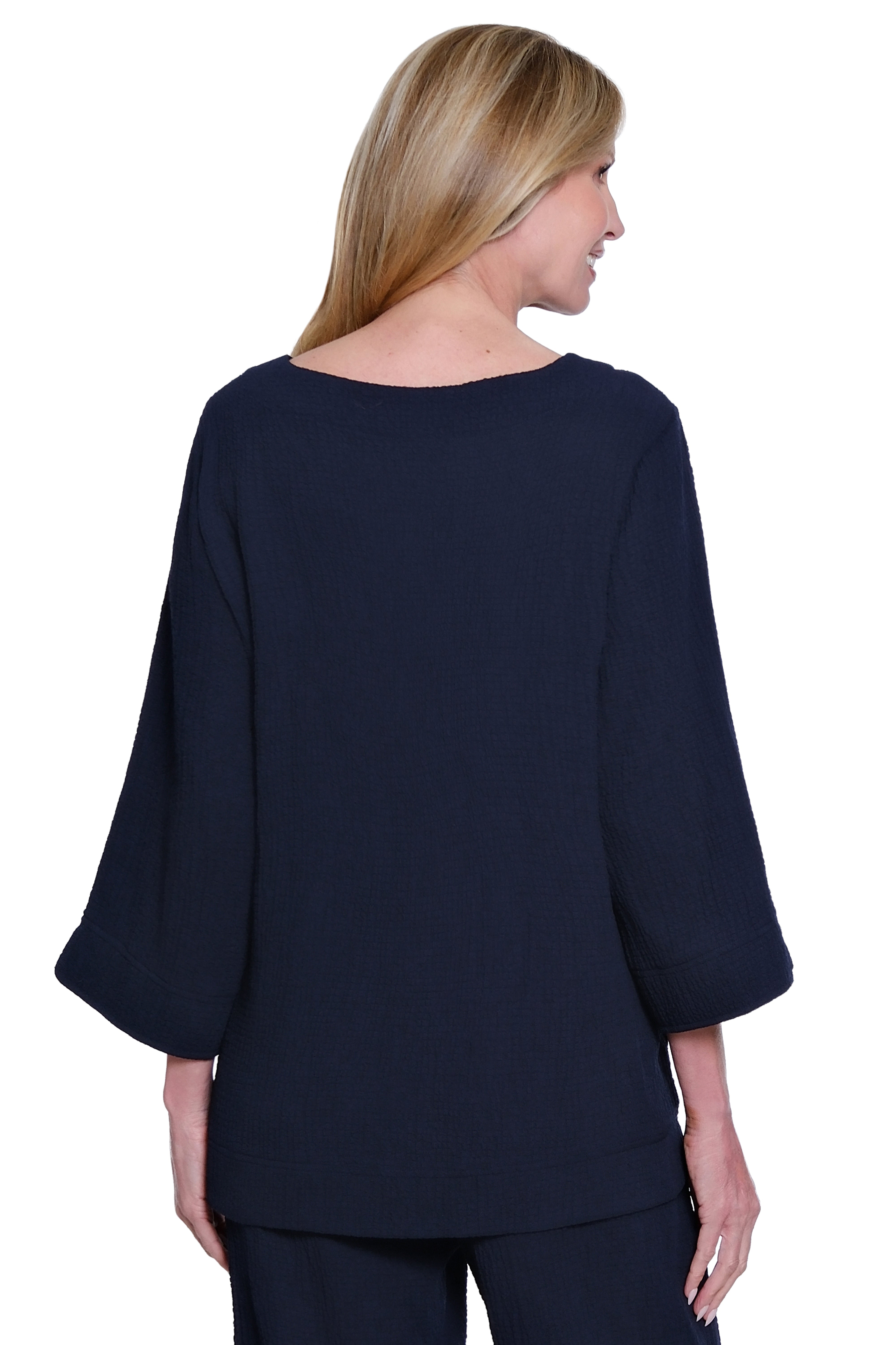 Woven Pop-Over Top - Midnight