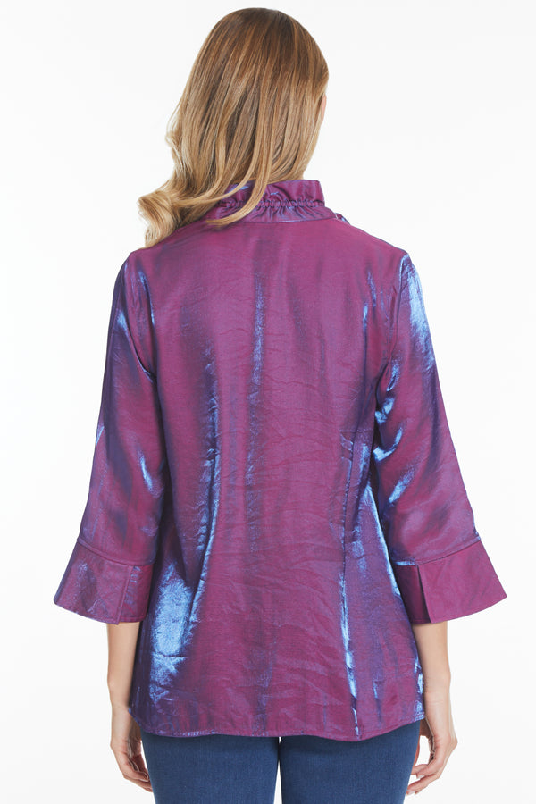 Iridescent Shimmer Tunic - Petite - Light Purple