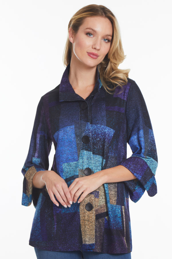 Bell Sleeve Print Tunic - Women's - Multi