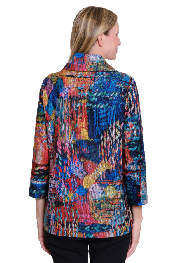 Brushed Knit Jacket - Women's - Multi