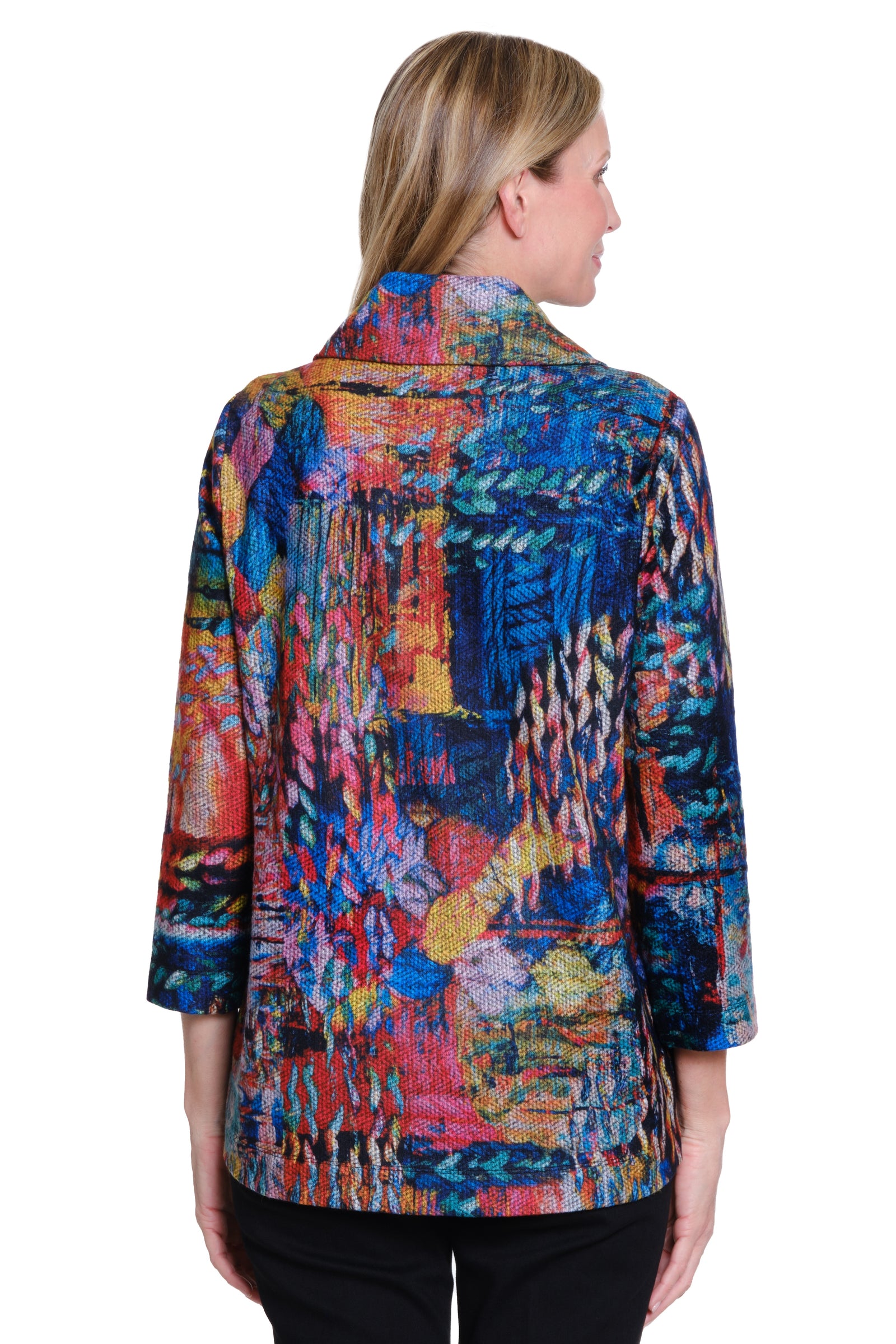 Brushed Knit Jacket - Multi – AliMiles.com