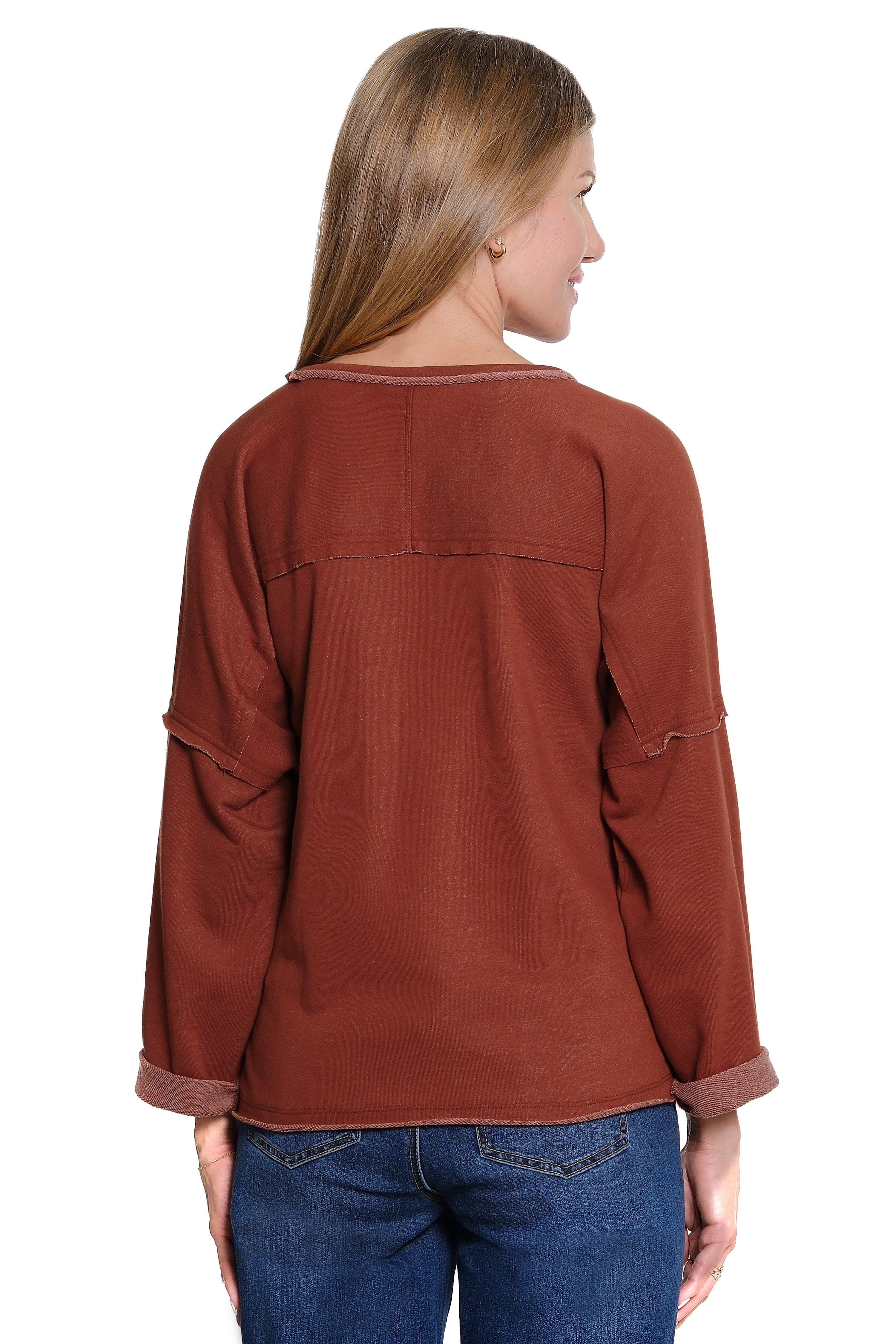 Bow Knit Top - Spice