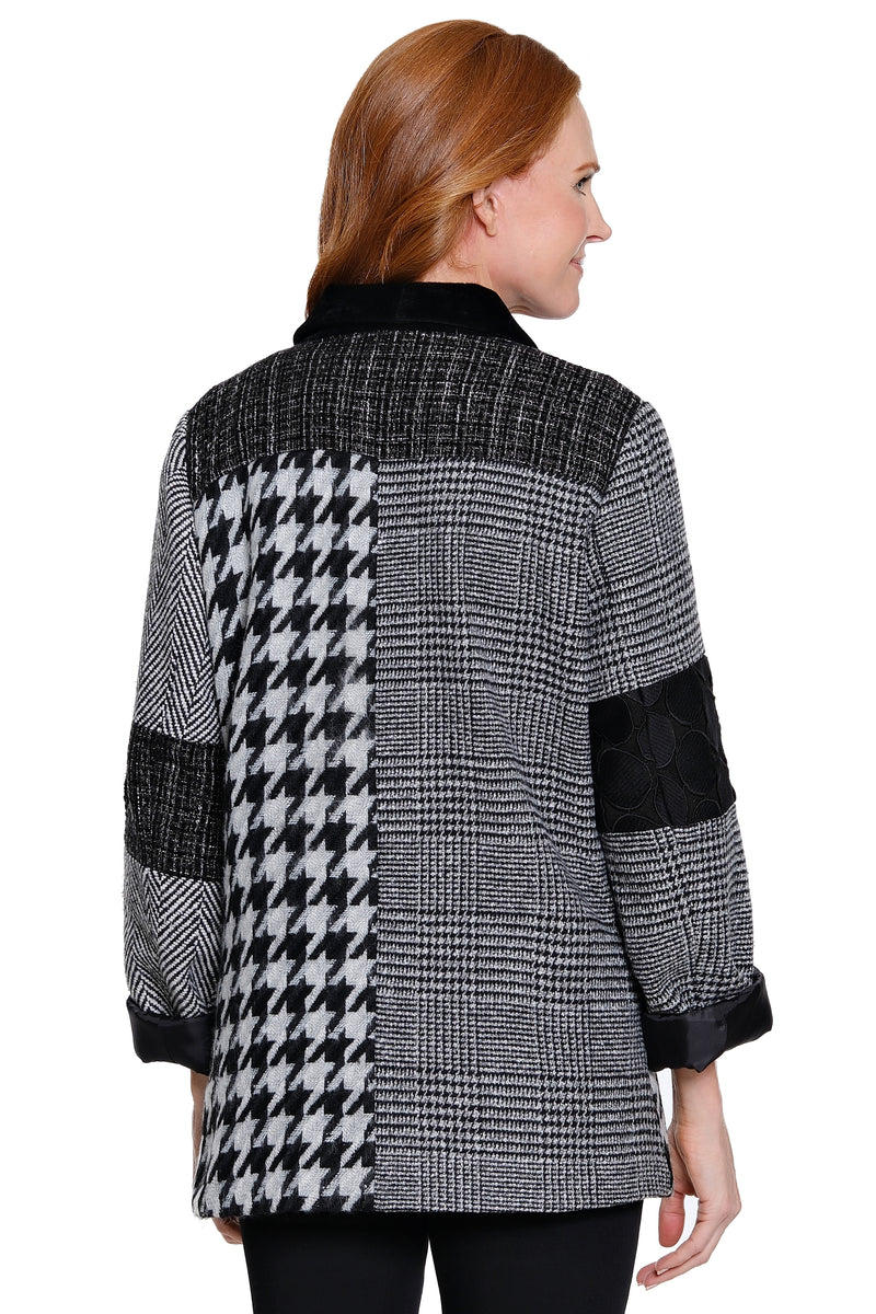 Mixed Media Jacket - Petite - Multi