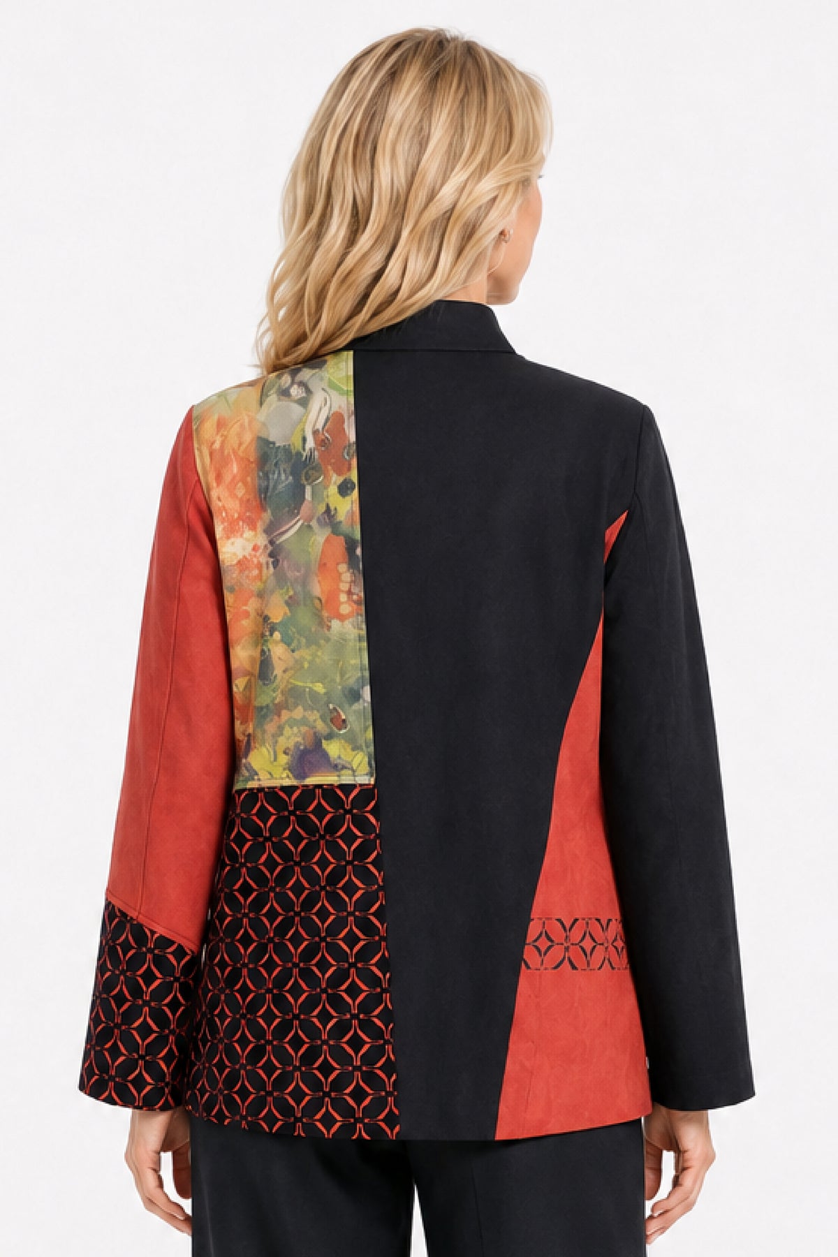 Rustic Orange Button-Front Jacket - Missy