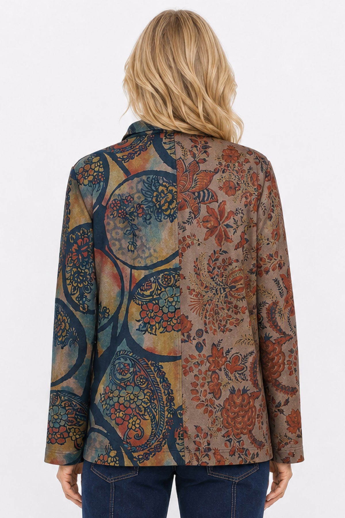 Multi Wire Collar Button Jacket - Missy