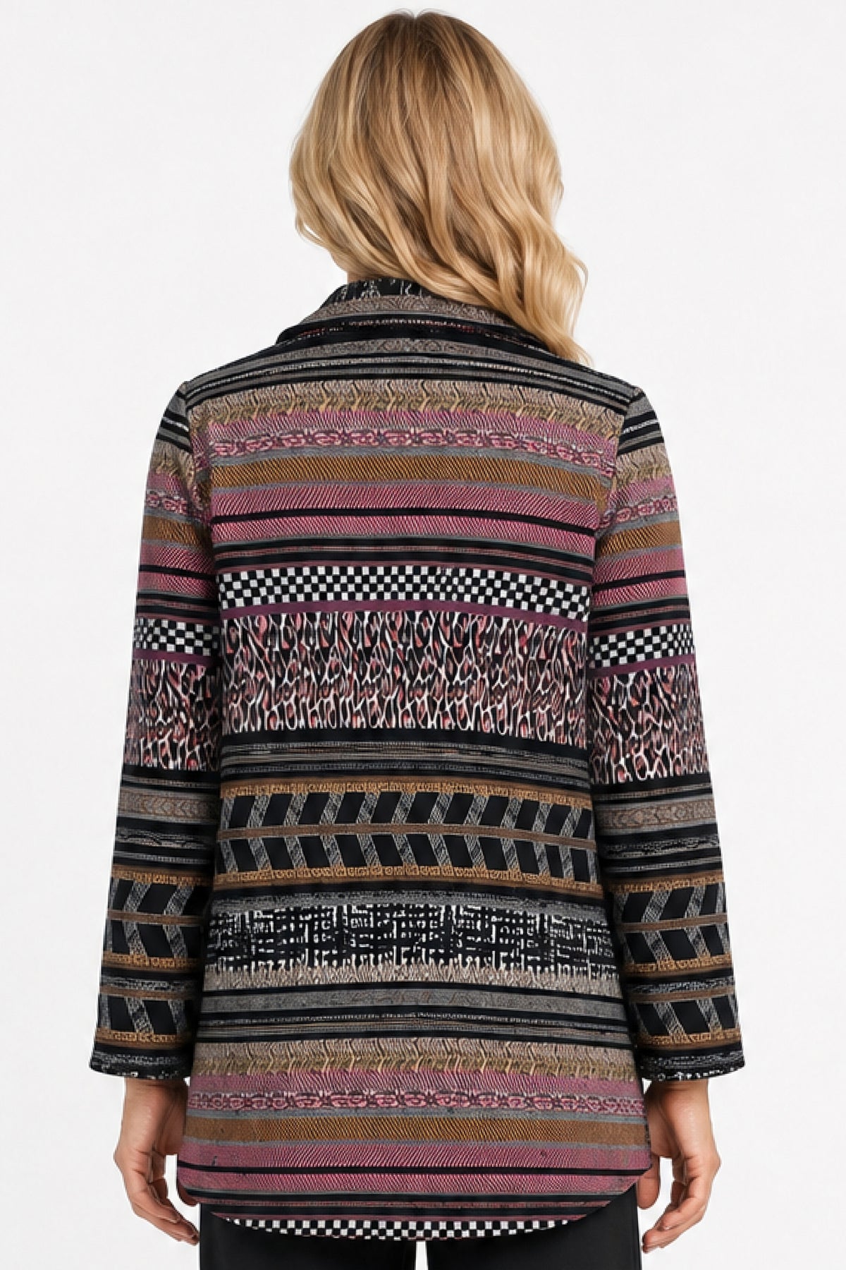 Multi Wire Collar Open Jacket - Missy