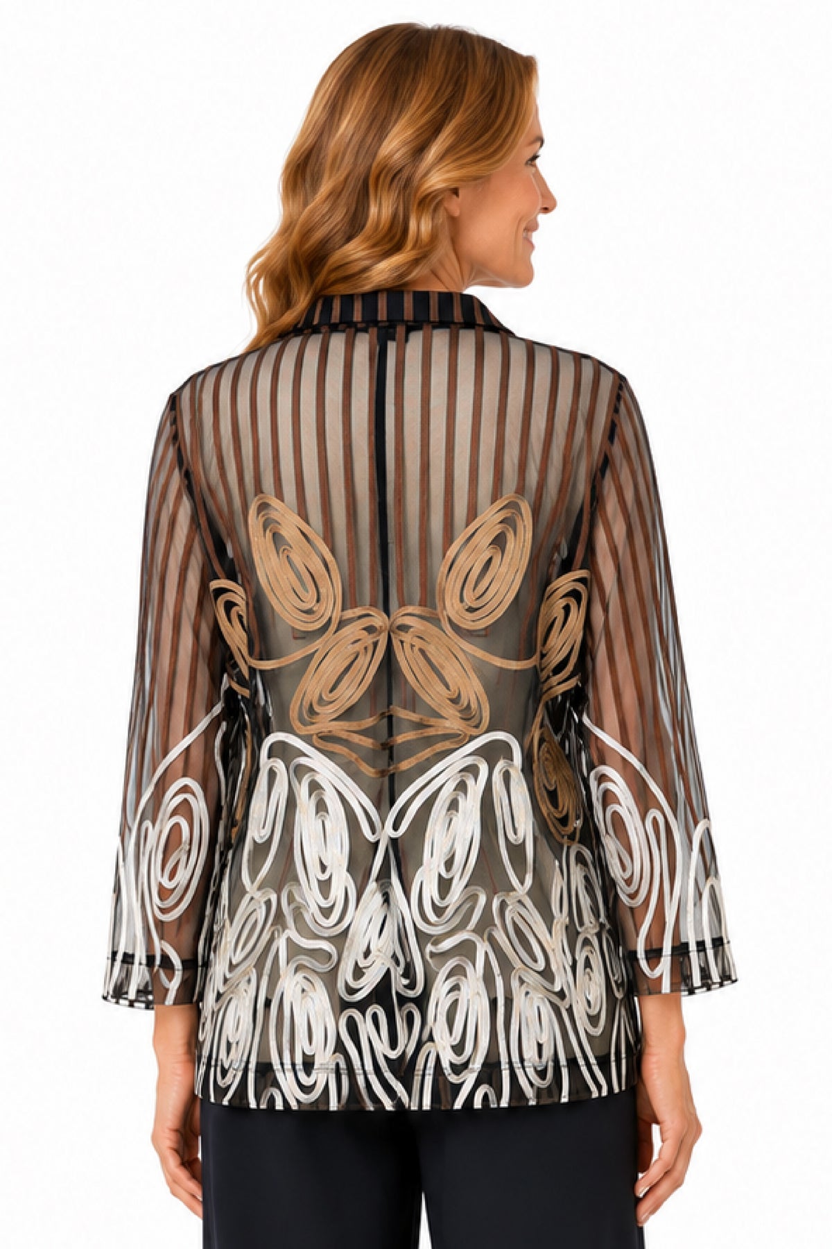 Bronze Soutache Detail Jacket - Missy