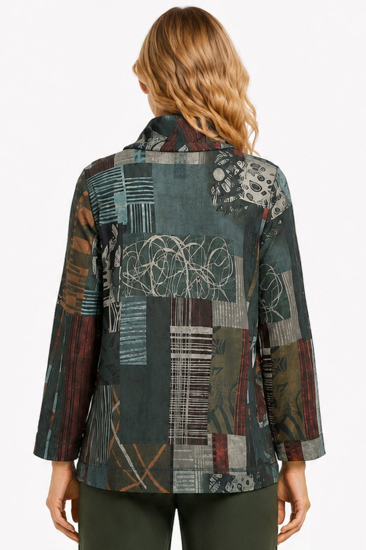 Multi Cowl Neck Popover - Missy