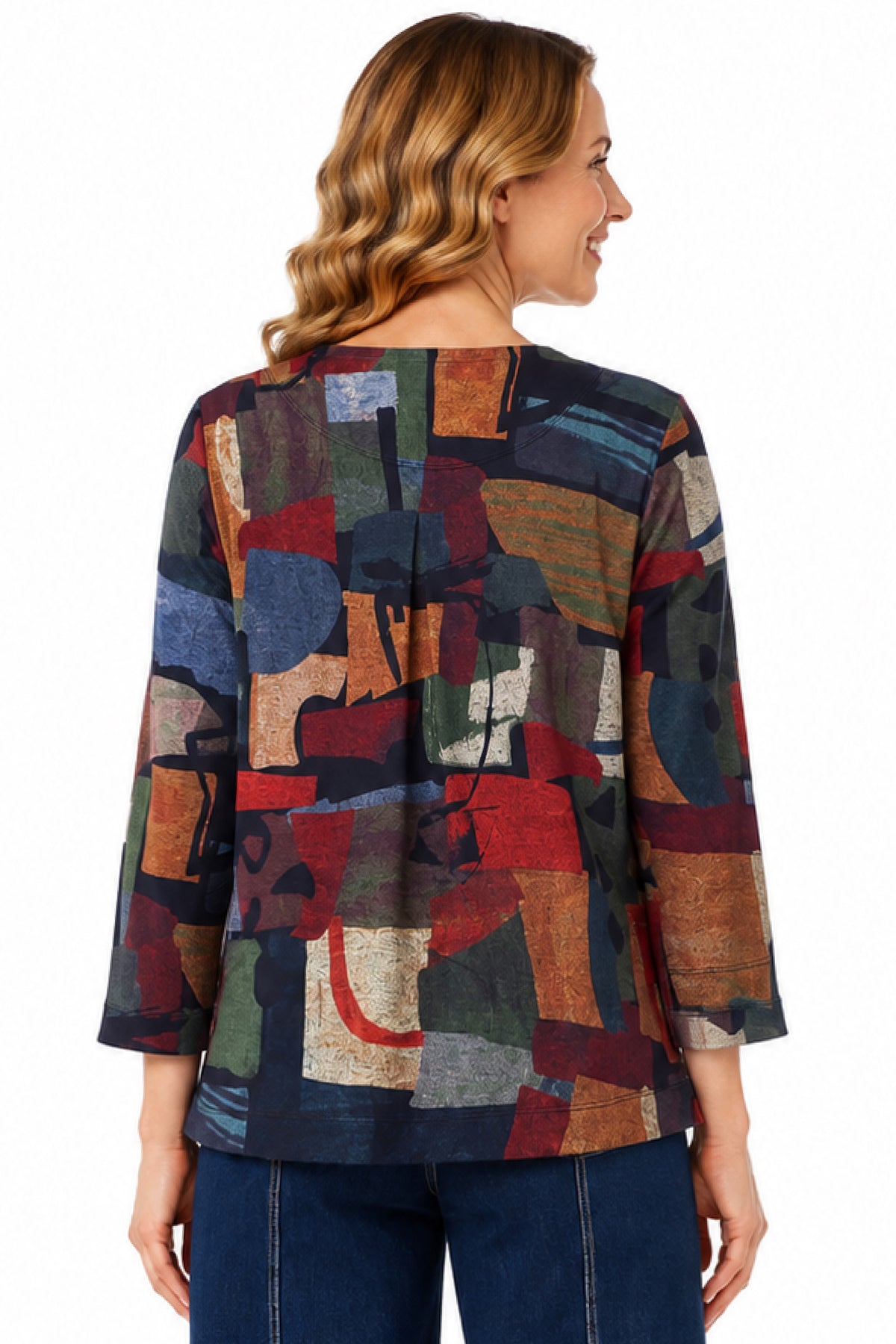 Abstract Multi Front Pocket Popover - Missy