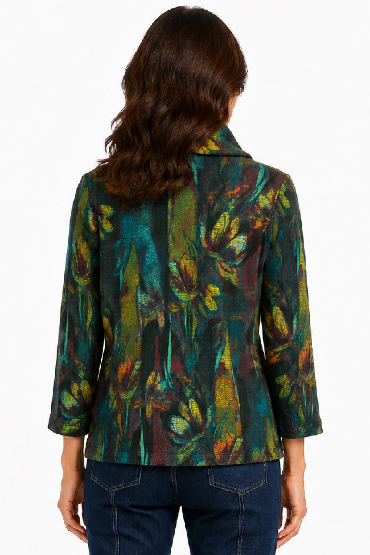Multi Textured Popover Tunic - Missy