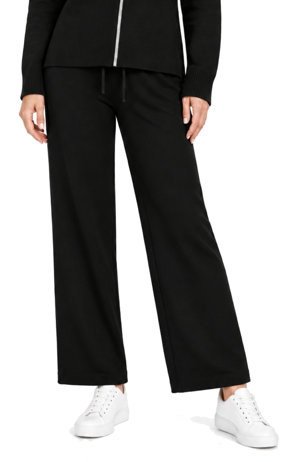 Black Sweater Knit Pull-On Pant