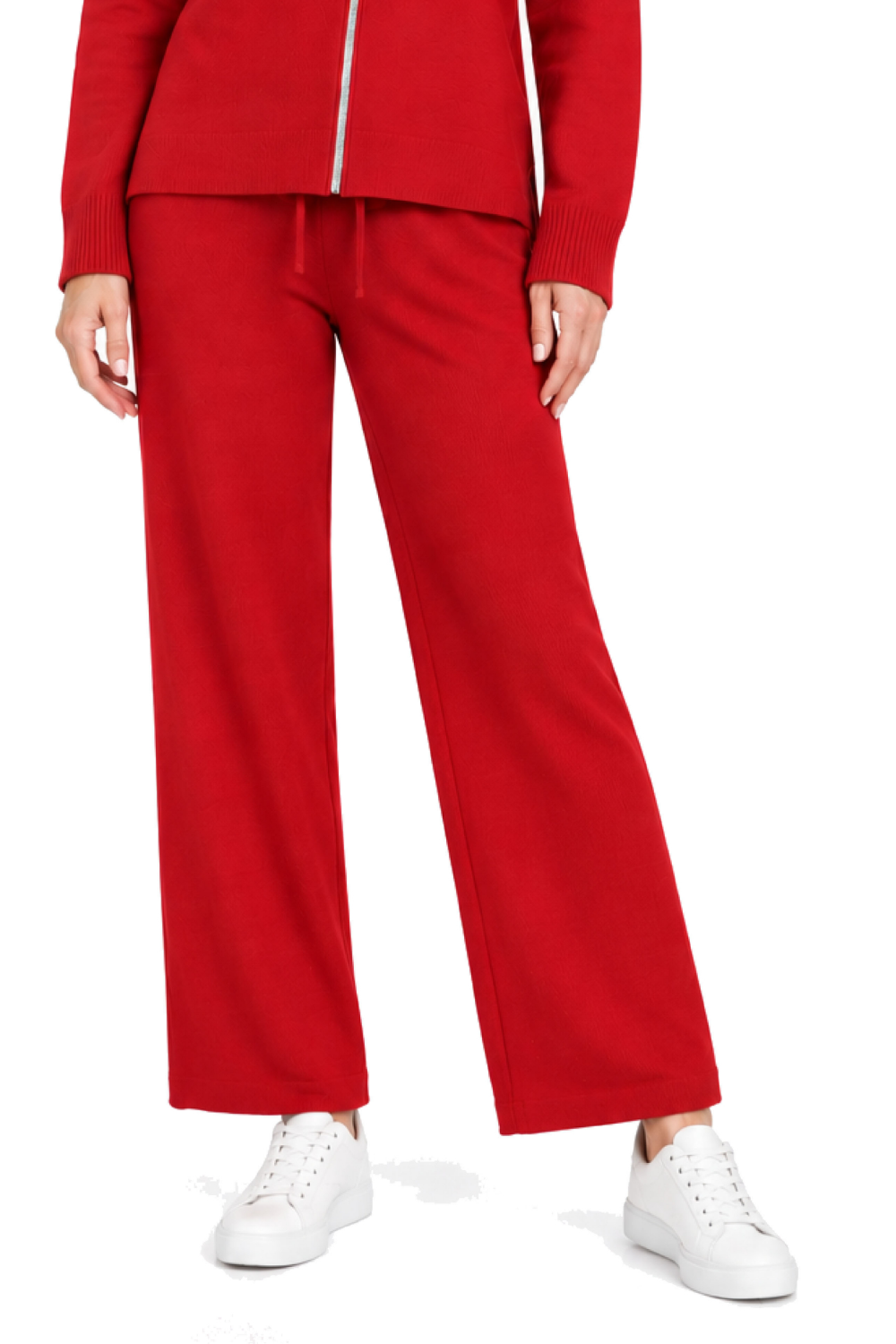 Red Sweater Knit Pull-On Pant